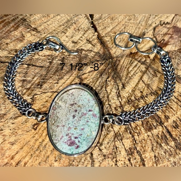 Green Ruby Fuchsite Bracelet 7 1/2” - 8” - Picture 9 of 10